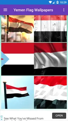 Yemen Flag Wallpaper Flags, C android App screenshot 6